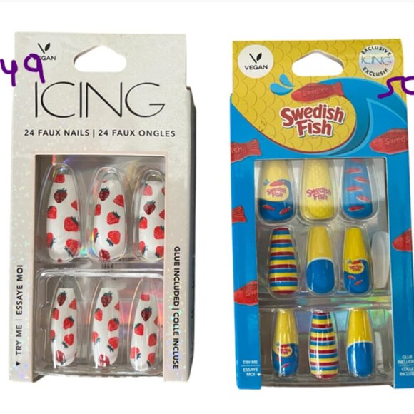 Lot of 20 Press-On Nails (Icing & Claire’s) - Picture 13 of 13